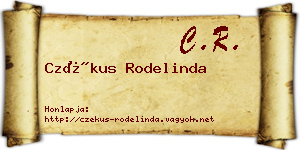 Czékus Rodelinda névjegykártya